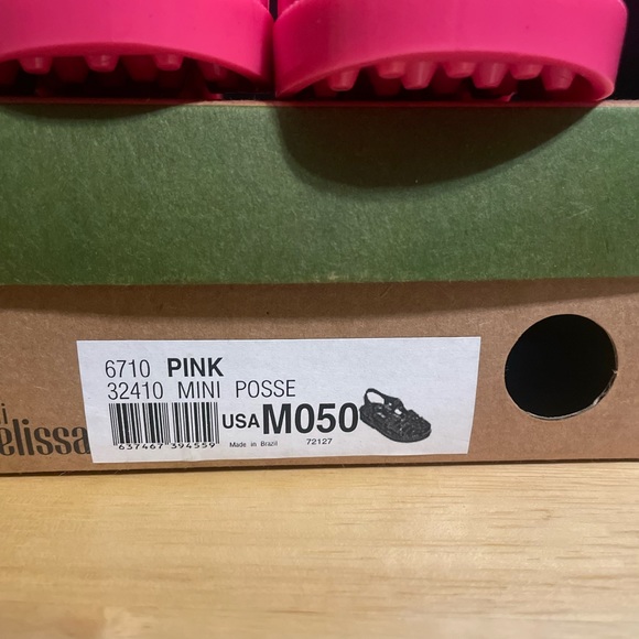Mini Melissa pink rubber sandals - Picture 9 of 10